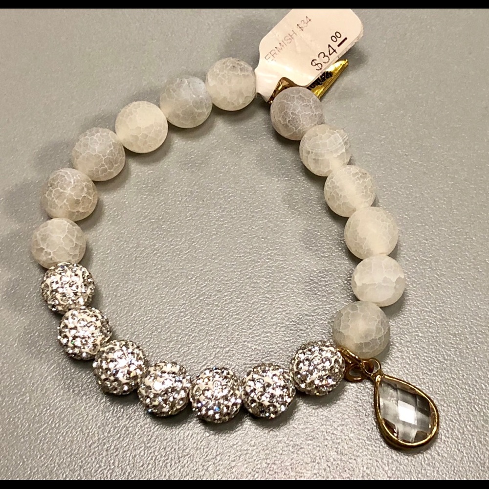 Erimish stack bracelet semi precious crystal NWT